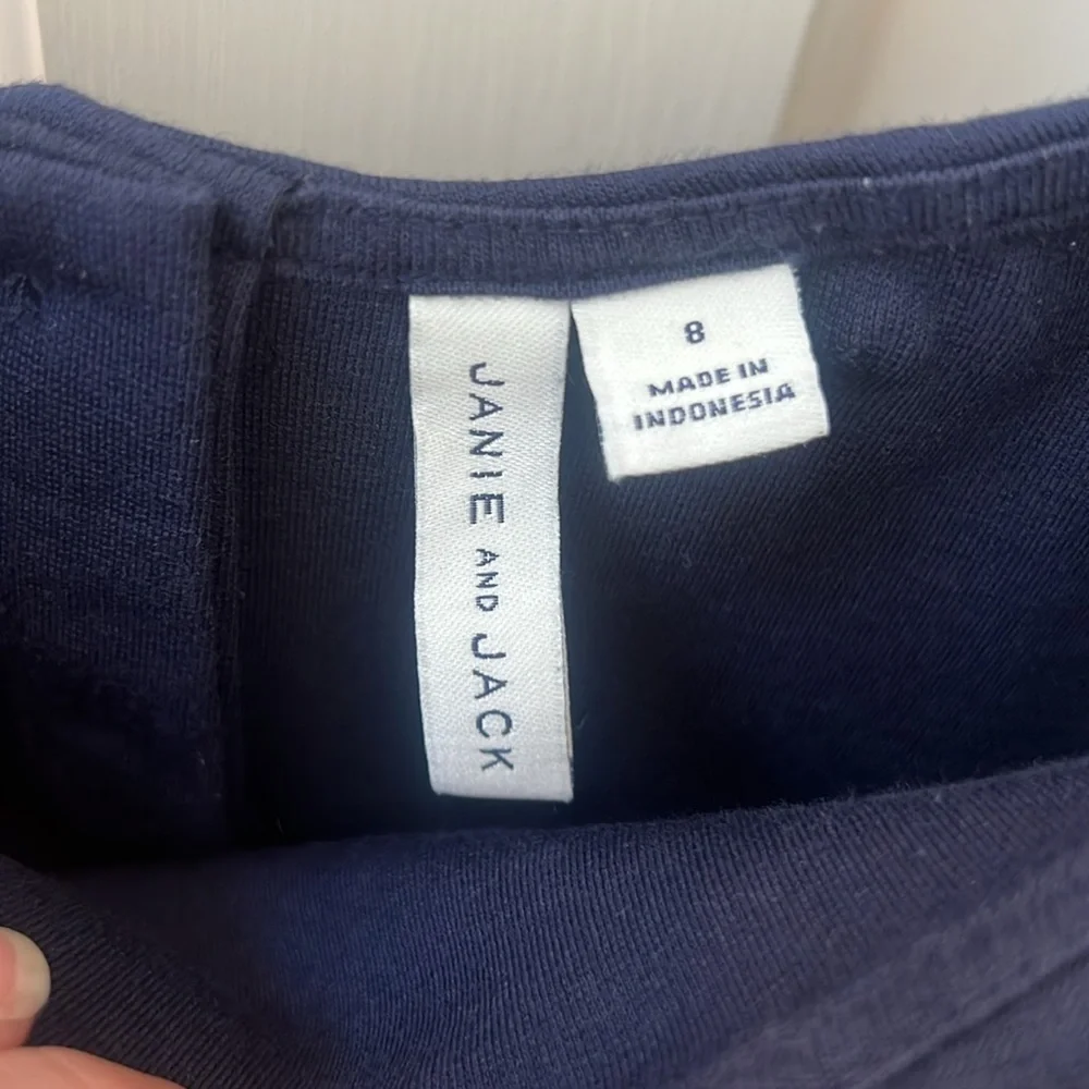 Janie & Jack blue and white sailor dress. Matching headband included. Size 8 G - Picture 6 of 6